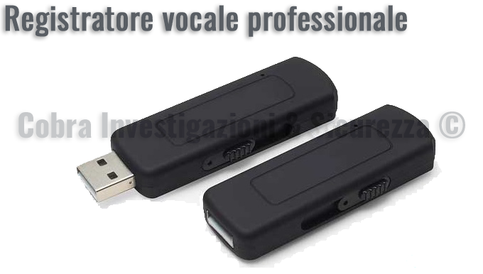 Registratore vocale professionale per registrazioni audio –  Microregistratore spy