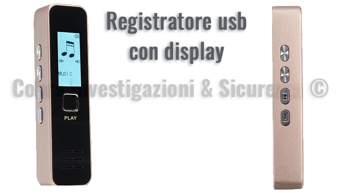 Registratore audio spia con display lcd – Registratore vocale